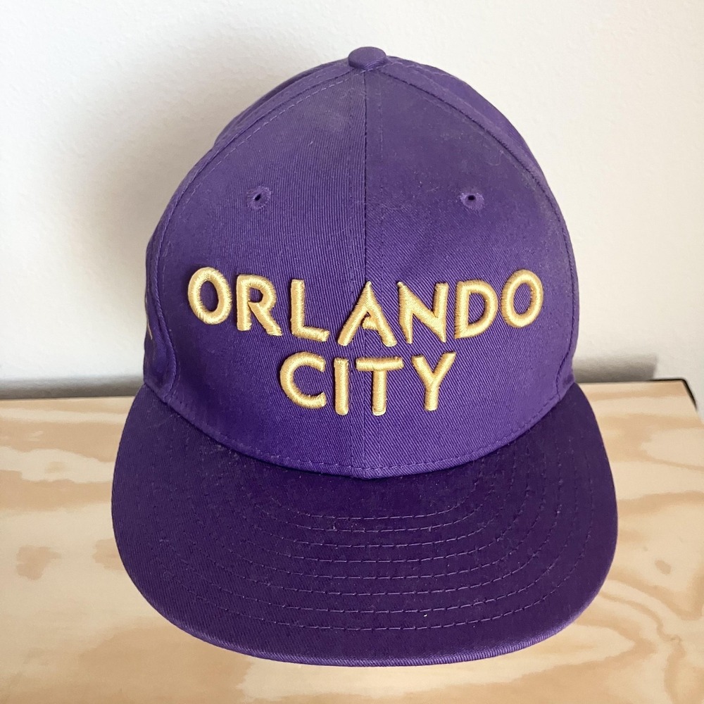 Orlando City SC Hat Cap Snap‎ Back Mens Large Purple MLS Soccer 9FIFTY New Era